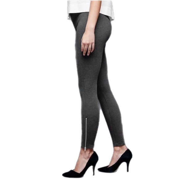 Gap Ponte S Zippered Ankle Leggings Sustainable plant based Gray - Picture 5 of 11